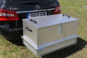 Heck-Pack Transportbox aus ALU für Hecktransporter Heckträger Wildträger